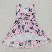Load image into Gallery viewer, Sibling Baby Girls Bows Leopard Active Yoga Athletic Dresses
