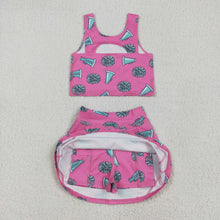 Load image into Gallery viewer, Sibling Baby Girls Football Baseball Cheer Yoga Active Wear Top Shorts Skirts Clothes Sets
