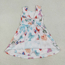 Load image into Gallery viewer, Baby Girls Colorful Hero Bows Athletic Active Wear Knee Length Dresses
