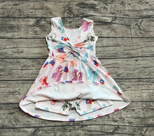 Load image into Gallery viewer, Baby Girls Colorful Hero Bows Athletic Active Wear Knee Length Dresses
