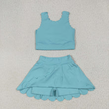 Load image into Gallery viewer, Sibling Baby Girls Shirts Skirt Shorts Bottom Yoga Active Clothes Sets
