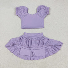 Load image into Gallery viewer, Sibling Baby Girls Shirts Skirt Shorts Bottom Yoga Active Clothes Sets
