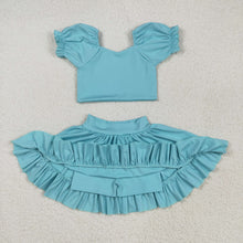 Load image into Gallery viewer, Sibling Baby Girls Shirts Skirt Shorts Bottom Yoga Active Clothes Sets
