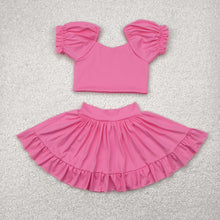 Load image into Gallery viewer, Sibling Baby Girls Shirts Skirt Shorts Bottom Yoga Active Clothes Sets
