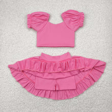 Load image into Gallery viewer, Sibling Baby Girls Shirts Skirt Shorts Bottom Yoga Active Clothes Sets

