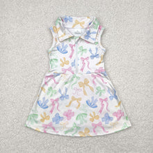 Load image into Gallery viewer, Sibling Baby Girls Colorful Bows Yoga Active Wear Skort Knee Length Dresses
