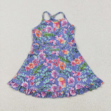 Load image into Gallery viewer, Sibling Baby Girls Straps Sports Wear Yoga Athletic Knee Length Dresses
