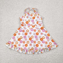 Load image into Gallery viewer, Sibling Baby Girls Straps Sports Wear Yoga Athletic Knee Length Dresses
