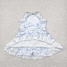 Load image into Gallery viewer, Sibling Baby Girls Straps Sports Wear Yoga Athletic Knee Length Dresses
