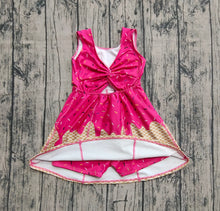 Load image into Gallery viewer, Baby Girls Pink Ice-cream Drip Yoga Skort Knee Length Dresses
