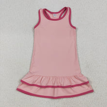 Load image into Gallery viewer, Sibling Baby Girls Sleeveless Yoga Knee Length Dresses
