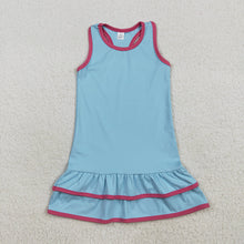 Load image into Gallery viewer, Sibling Baby Girls Sleeveless Yoga Knee Length Dresses
