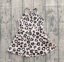 Load image into Gallery viewer, Baby Girls Strap Leopard Shorts Yoga Active Knee Length Dresses
