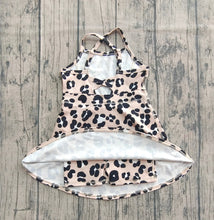 Load image into Gallery viewer, Baby Girls Strap Leopard Shorts Yoga Active Knee Length Dresses
