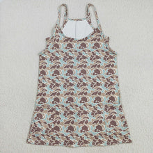 Load image into Gallery viewer, Adult Women Western Khaki Camo Strap Pockets Yoga Activity Shorts Dresses
