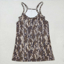 Load image into Gallery viewer, Adult Women Strap Bottomland Camo Pockets Shorts Yoga Active Dress
