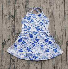 Load image into Gallery viewer, Baby Girls Strap Go Team Bows Cheer Shorts Yoga Active Knee Length Dresses
