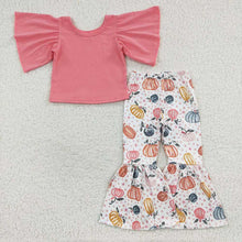 Load image into Gallery viewer, Sibling 6 colors Baby Girls Shirt Fall Bell Pants Outfits Sets
