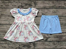 Load image into Gallery viewer, Baby Girls Bird House Tunic Shorts Clothes Sets
