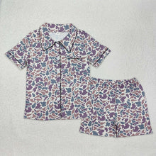 Load image into Gallery viewer, 5 Colors Adult Women Summer Print Buttons Tops Shorts Lounge Pajamas

