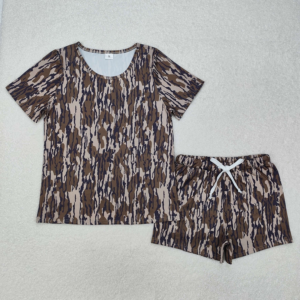 Adult Women Bottomland Tops Shorts Pajamas