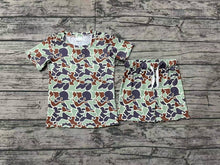 Load image into Gallery viewer, Baby Boys Green Camouflage Shirt Shorts Outfits Clothes Sets

