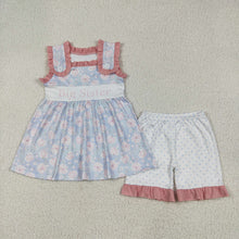 Load image into Gallery viewer, Sibling Baby Girls Floral Big Little Sister Rompers Outfits Sets
