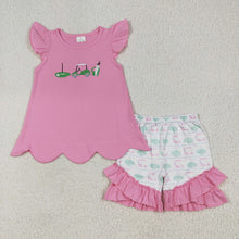 Load image into Gallery viewer, Sibling Embroidery Baby Girls Boys Golf Truck Summer Outfits Sets
