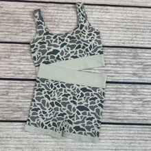 Load image into Gallery viewer, Adult Women Sleeveless Light Green Camo Vests Top Short Sets

