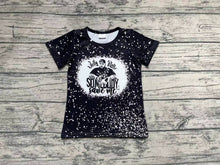 Load image into Gallery viewer, Baby Girls Black Singer Bleached Short Sleeve Tee Shirts Tops
