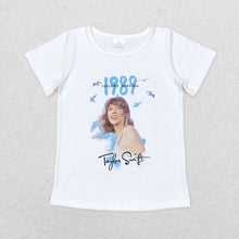 Load image into Gallery viewer, 8 Designs Baby Girls TS Singer Short Sleeve Tee Shirts Tops
