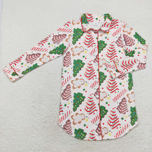 Load image into Gallery viewer, Adult Women Christmas Tree Cakes Tops Sleep Wear Lounge Pajamas
