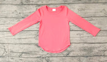 Load image into Gallery viewer, Baby Girls Coral Long Sleeve Tee Shirts Tops
