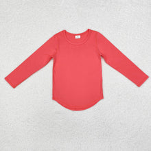 Load image into Gallery viewer, Baby Girls Coral Long Sleeve Tee Shirts Tops
