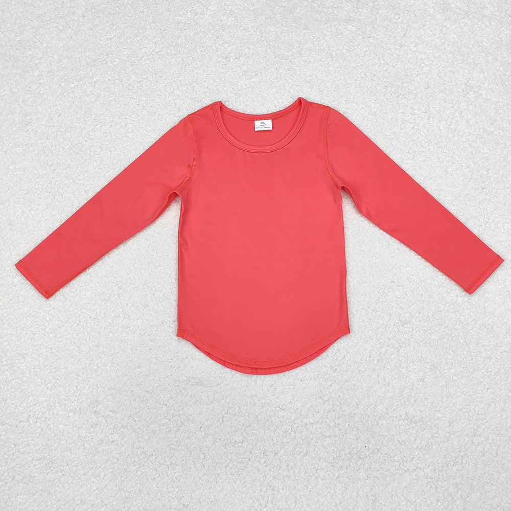 Baby Girls Coral Long Sleeve Tee Shirts Tops