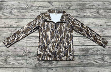 Load image into Gallery viewer, Adult Women Bottomland Camo Long Sleeve Tee Shirts Zip Pullovers Tops
