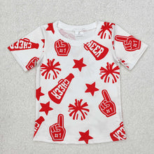 Load image into Gallery viewer, 8 Colors Sibling Baby Girls Cheer Team Tee Shirts Tops
