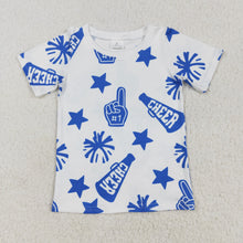 Load image into Gallery viewer, 8 Colors Sibling Baby Girls Cheer Team Tee Shirts Tops
