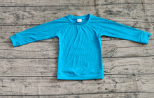 Load image into Gallery viewer, Baby Girls Hot Blue Long Sleeves Yoga Shirts Tops
