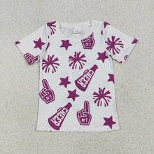 Load image into Gallery viewer, 8 Colors Sibling Baby Girls Cheer Team Tee Shirts Tops
