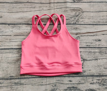 Load image into Gallery viewer, Baby Girls Peach Strap Yoga Vest Tops
