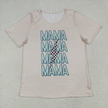 Load image into Gallery viewer, Adult Women Short Sleeves MAMA Lightning Tee Shirts Tops
