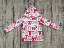 Load image into Gallery viewer, Baby Girls Christmas Pink Bows Plaid Hoodies Tops
