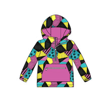 Load image into Gallery viewer, Baby Girls Colorful Aztec Pocket Zipper Halloween Hoodies Top
