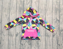 Load image into Gallery viewer, Baby Girls Colorful Aztec Pocket Zipper Halloween Hoodies Top
