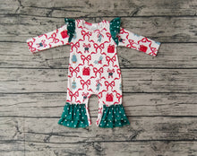 Load image into Gallery viewer, Baby Infant Girls Christmas Bows Gifts Long Sleeve Rompers
