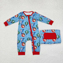 Load image into Gallery viewer, Sibling Boys Baby Girls Christmas Dogs Rompers Pajamas
