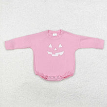 Load image into Gallery viewer, Sibling Baby Boys Girls Embroidery Ghost Pumpkins Halloween Tee Shirts Top Rompers
