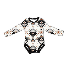 Load image into Gallery viewer, Baby Infant Boys Aztec Western Long Sleeve Rompers
