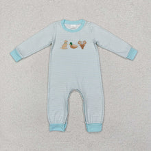 Load image into Gallery viewer, Sibling Baby Infant Boys Embroidery Hunting Long Sleeve Rompers
